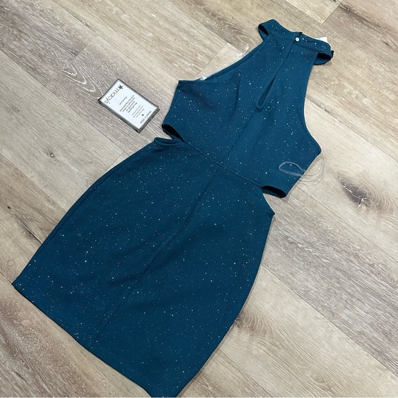 Teal Sparkly Dress Size 5 NWT - Picture 6 of 6